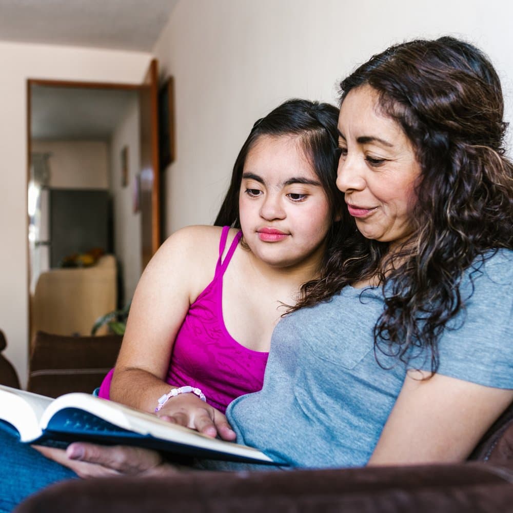 IHSS caregiver helping patient with Developmental Disabilities in Pasadena